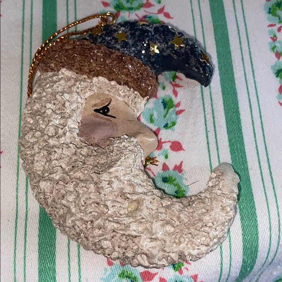 1997 Belsnickel crescent moon Santa ornament 6583 - Picture 2 of 11